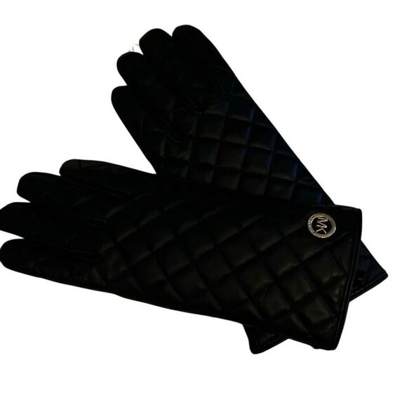 MICHAEL | MICHAEL KORS | black quilted gloves NWT $98 - Picture 1 of 7